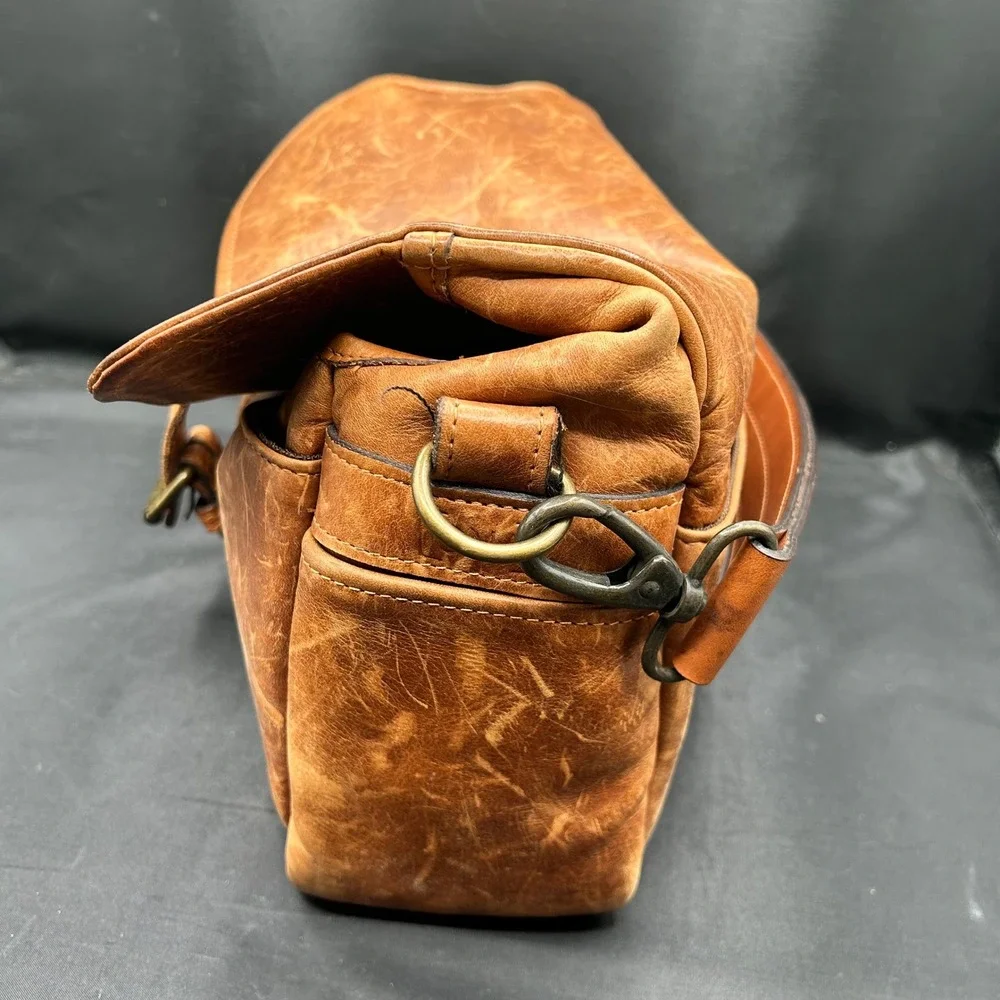 ONA The Bowery Leather Camera Bag Antique Cognac Messenger Shoulder Bag